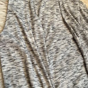 Lularoe NEW Joy cardigan vest medium white blue heathered